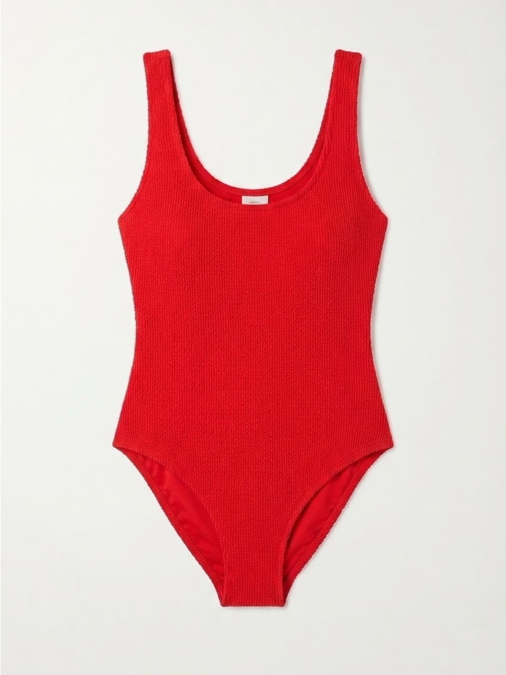 J.Crew Red Crinkle Seersucker One Piece Swimsuit Size 12